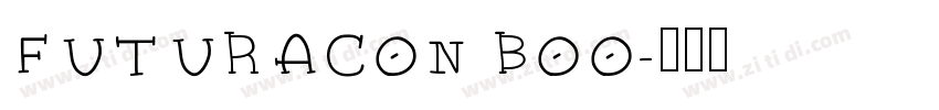 FUTURACON BOO字体转换